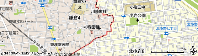 東京都葛飾区鎌倉4丁目40-15周辺の地図