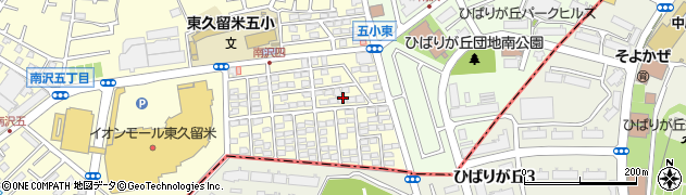東京都東久留米市南沢5丁目9周辺の地図