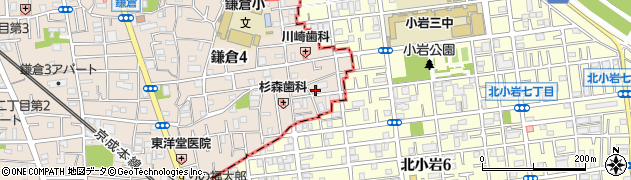 東京都葛飾区鎌倉4丁目40-14周辺の地図