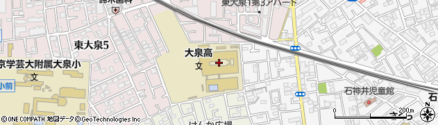 東京都立大泉高等学校附属中学校周辺の地図