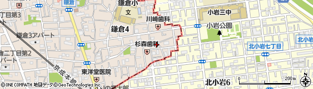 東京都葛飾区鎌倉4丁目40-4周辺の地図