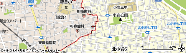 東京都葛飾区鎌倉4丁目40-10周辺の地図
