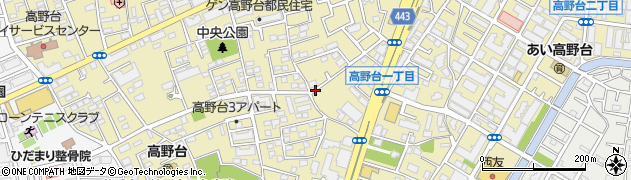 東京都練馬区高野台周辺の地図