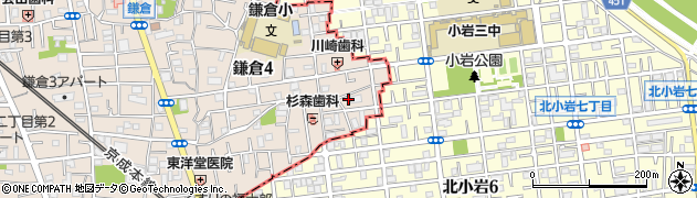 東京都葛飾区鎌倉4丁目40周辺の地図