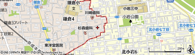 東京都葛飾区鎌倉4丁目40-12周辺の地図