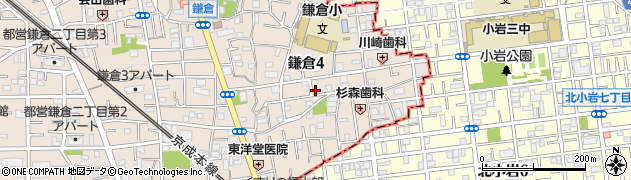 東京都葛飾区鎌倉4丁目33-1周辺の地図