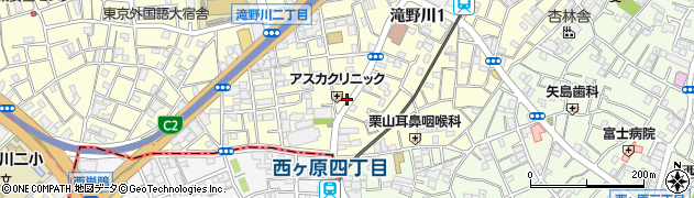 東京都北区滝野川1丁目77周辺の地図