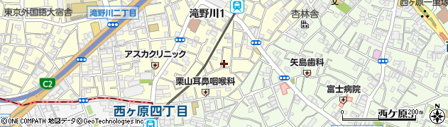 東京都北区滝野川1丁目35-2周辺の地図