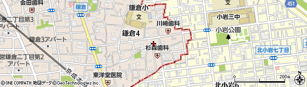 東京都葛飾区鎌倉4丁目33-13周辺の地図