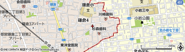 東京都葛飾区鎌倉4丁目33周辺の地図