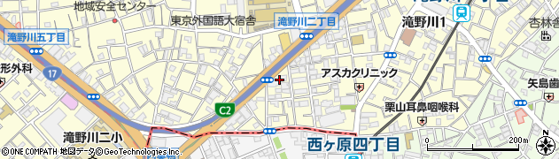 東京都北区滝野川1丁目90周辺の地図