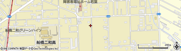 千葉県船橋市二和西周辺の地図