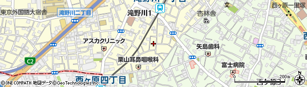 東京都北区滝野川1丁目35周辺の地図