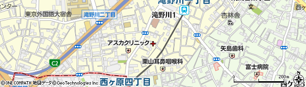 東京都北区滝野川1丁目43-9周辺の地図