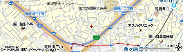東京都北区滝野川3丁目14周辺の地図