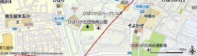 東京都東久留米市ひばりが丘団地185周辺の地図