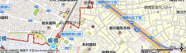 東京都北区滝野川6丁目64周辺の地図