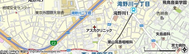 東京都北区滝野川1丁目80周辺の地図