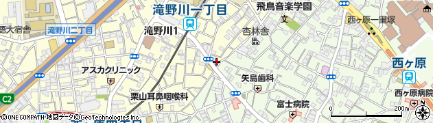 東京都北区滝野川1丁目20周辺の地図