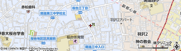 相沢電器桜台店周辺の地図