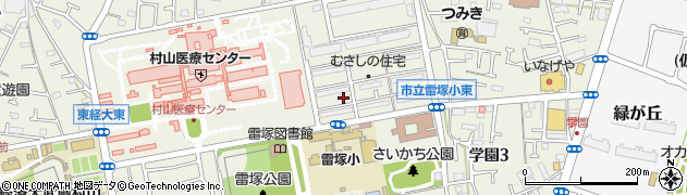 東京都武蔵村山市学園2丁目周辺の地図