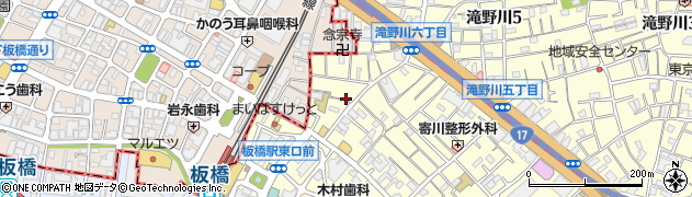 東京都北区滝野川6丁目82周辺の地図