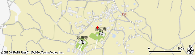 千葉県匝瑳市内山周辺の地図