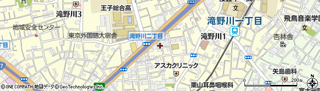 東京都北区滝野川1丁目82-14周辺の地図