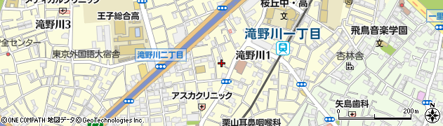 東京都北区滝野川1丁目74周辺の地図