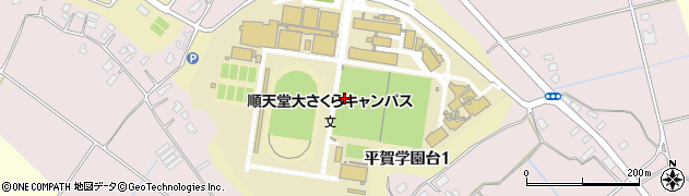 千葉県印西市平賀学園台周辺の地図
