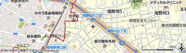 東京都北区滝野川6丁目72周辺の地図