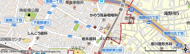 松屋 板橋店周辺の地図