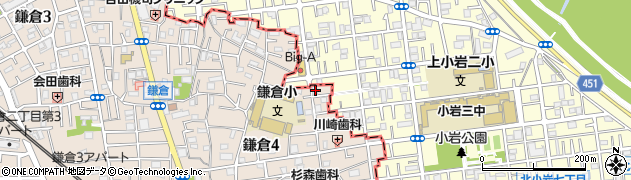 東京都葛飾区鎌倉4丁目36-3周辺の地図