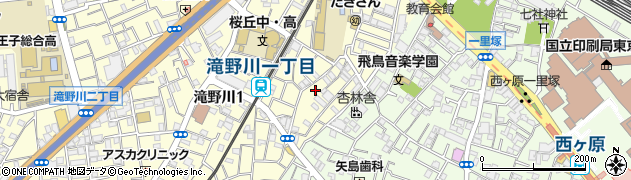 東京都北区滝野川1丁目16-4周辺の地図