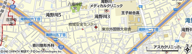東京都北区滝野川3丁目32周辺の地図