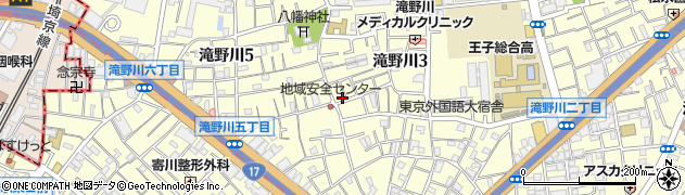東京都北区滝野川3丁目34-3周辺の地図