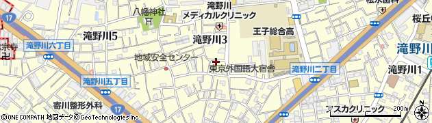 東京都北区滝野川3丁目29-8周辺の地図