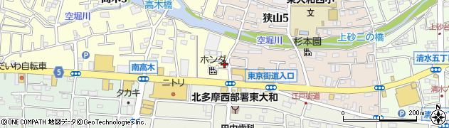 東京都東大和市高木3丁目435周辺の地図