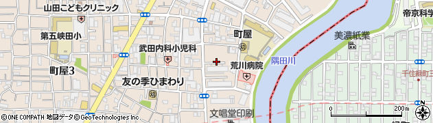 都営町屋アパート周辺の地図