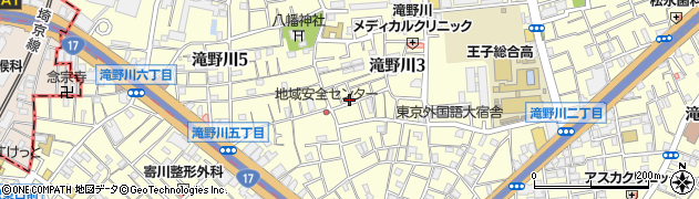 東京都北区滝野川3丁目34-1周辺の地図