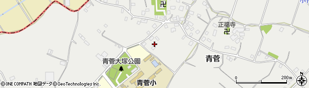 千葉県佐倉市青菅周辺の地図