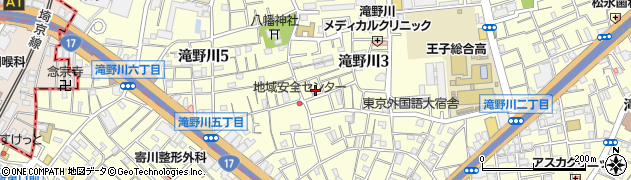東京都北区滝野川3丁目34-2周辺の地図