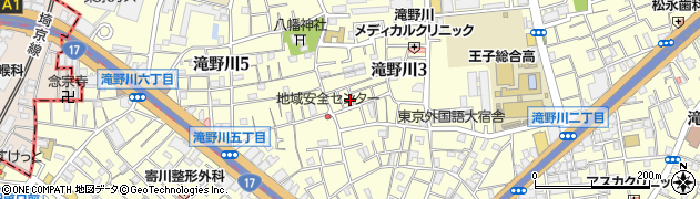 東京都北区滝野川3丁目34-9周辺の地図