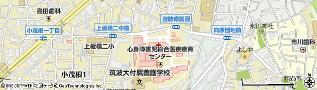 筑波大学　附属桐が丘特別支援学校施設併設学級周辺の地図