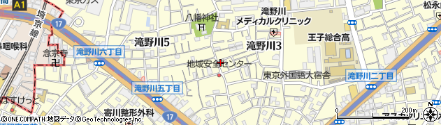 東京都北区滝野川3丁目34-4周辺の地図