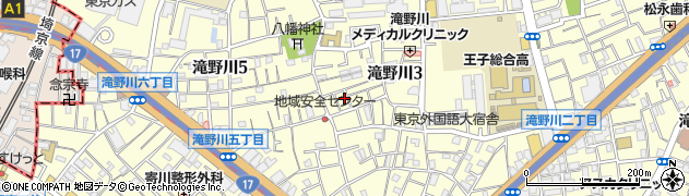 東京都北区滝野川3丁目34-8周辺の地図