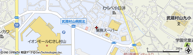 株式会社ニッシン　村山工場周辺の地図