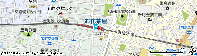 ファミリーマートお花茶屋駅店周辺の地図