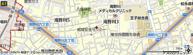 東京都北区滝野川3丁目34-7周辺の地図