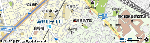 東京都北区滝野川1丁目9周辺の地図